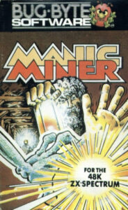 Illustration de la K7 de Manic Miner (1983) pour ZX Spectrum