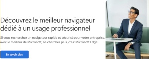 Microsoft Edge présenté comme le meilleur choix pour les professionnels