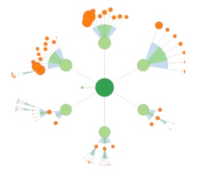 Représentation visuelle du Cocon sémantique sur cocon.se